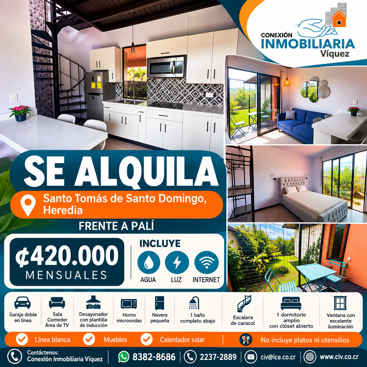 Se alquila en Santo Tomás de Heredia